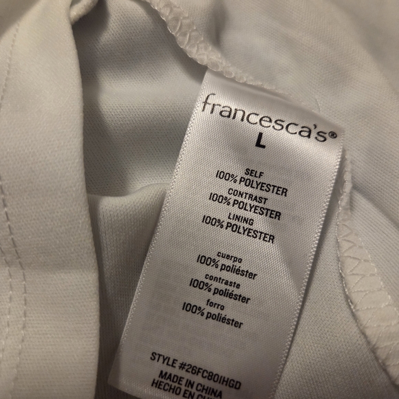 Francesca's Lolla Floral Tiered Mini Dress. NWT. Size L. - Picture 4 of 5